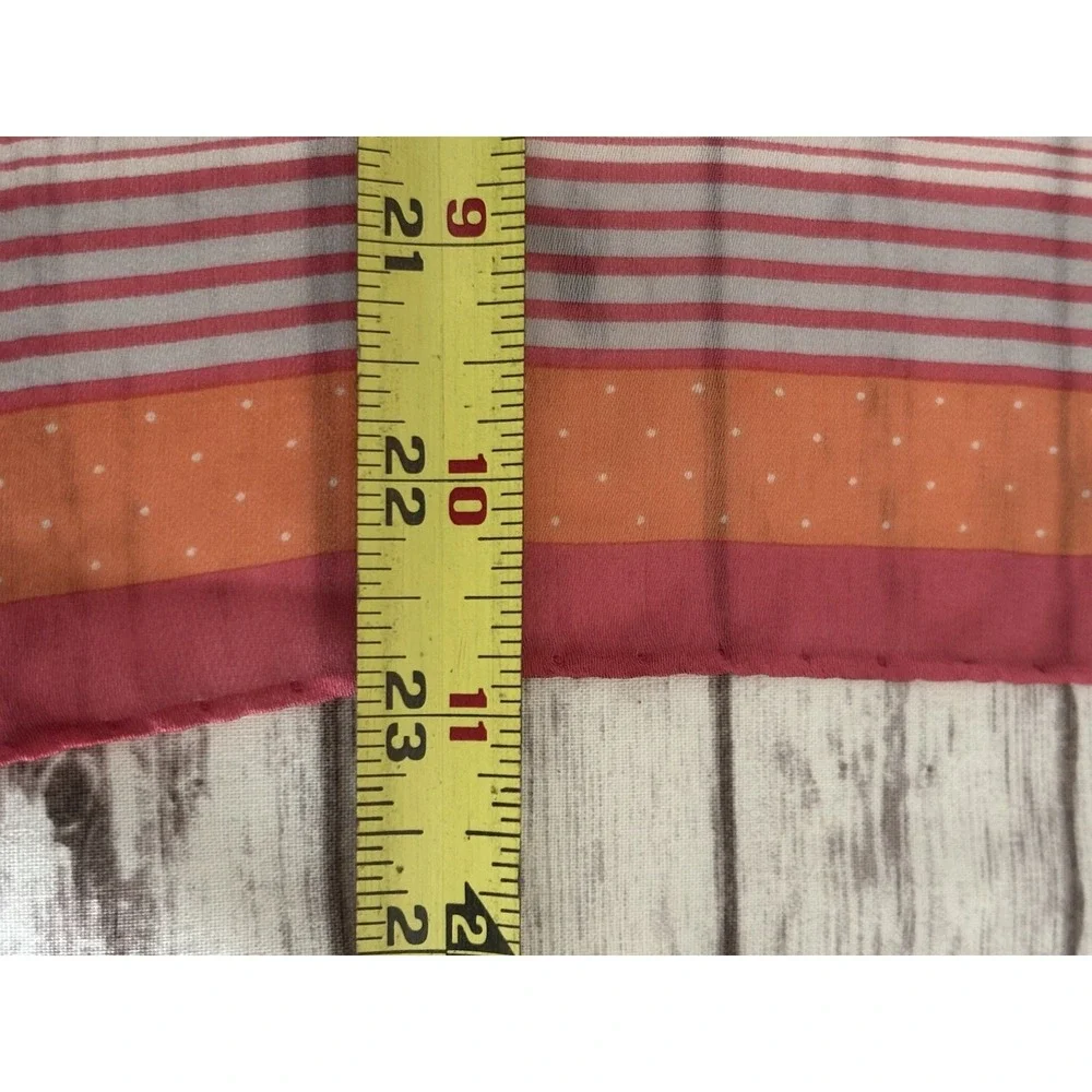 Vintage 90s Talbots Silk Scarf Squares Magenta Pink Square 23